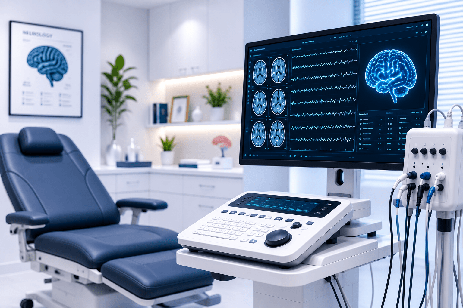 Neurological diagnostic equipment for EEG, EMG, NCS, VEP and BERA testing