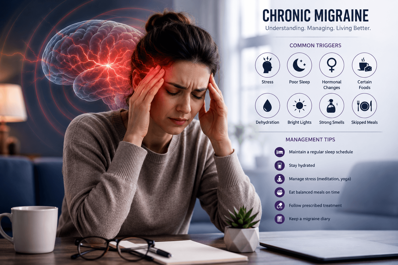 Patient education about migraine triggers